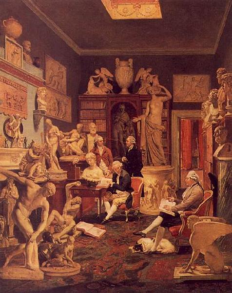  Johann Zoffany Charles Towneley's Library in Park Street Germany oil painting art